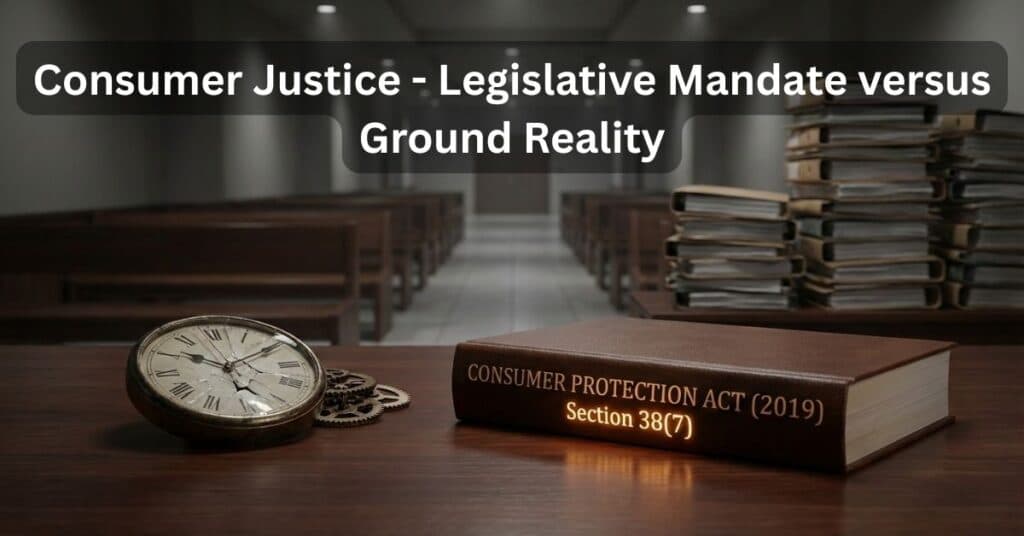 Consumer Justice: Legislative Mandate versus Ground Reality